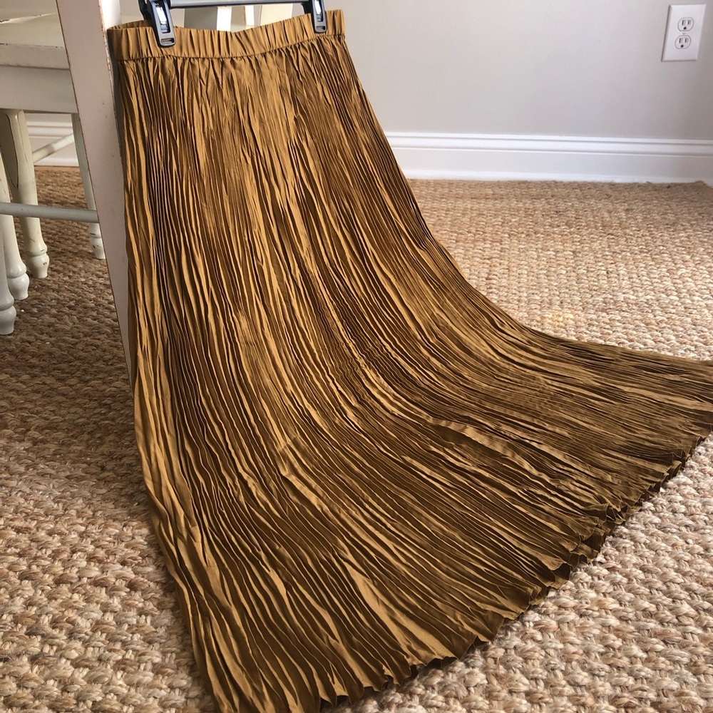 New: Eileen Fisher Crushed Silk Maxi Skirt. Size 6 / 8 - Picture 4 of 12